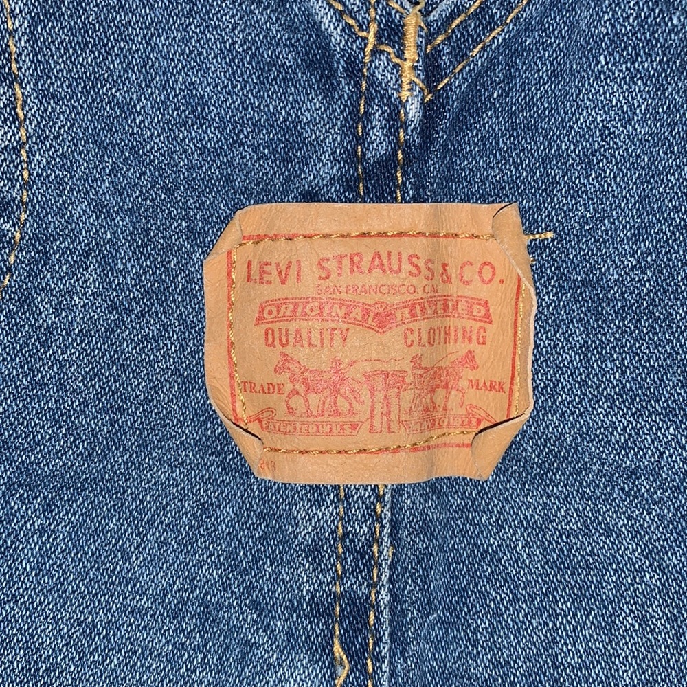 Levi’s baby onesie size 12 months - blue denim classic - Picture 7 of 8